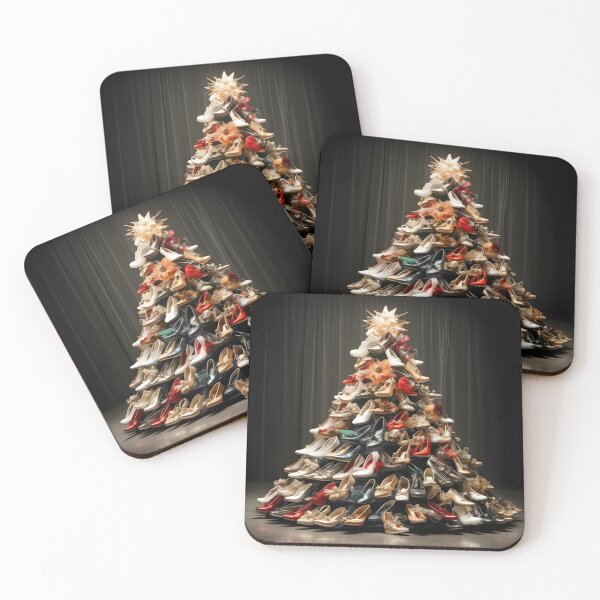 Item preview, christmas tree made of womens shoes designed and sold by dcrc.