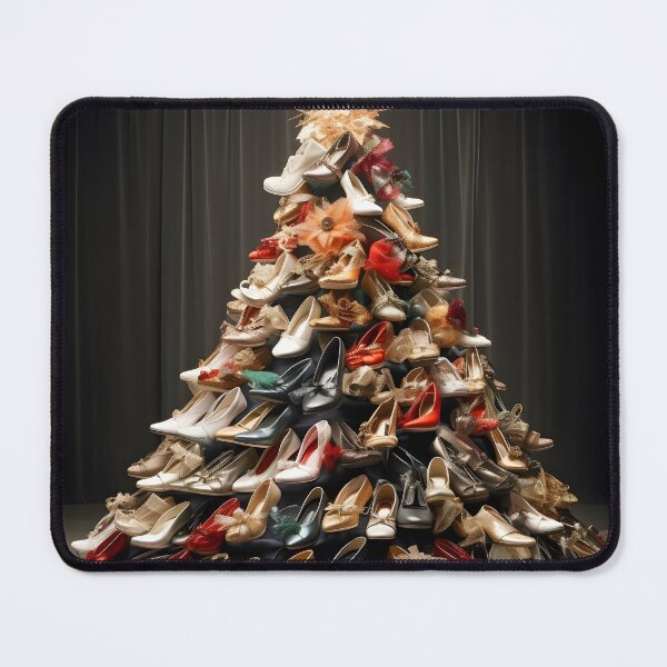 Item preview, christmas tree made of womens shoes designed and sold by dcrc.