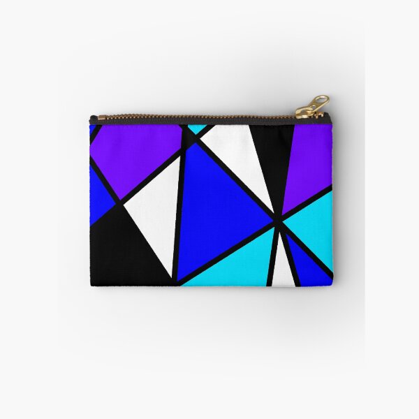 Item preview, Bauhaus Stainedglass Diagonal in shades of blue designed and sold by SoshanaC.