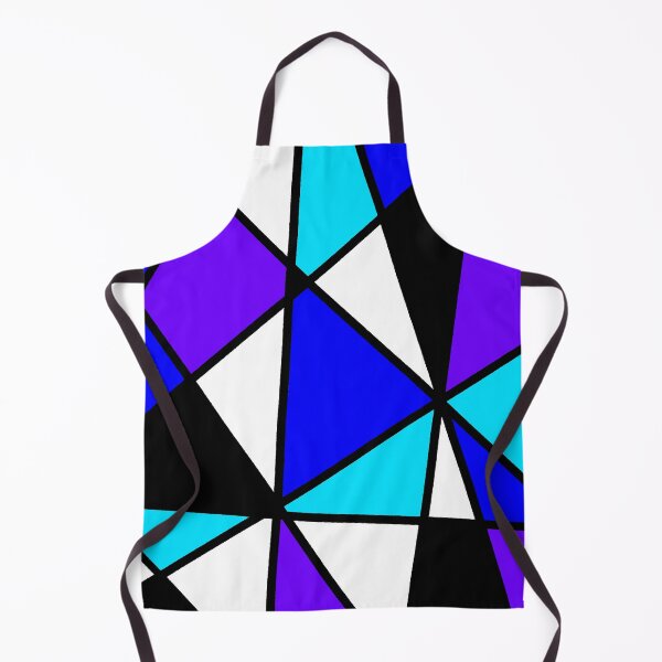 Item preview, Bauhaus Stainedglass Diagonal in shades of blue designed and sold by SoshanaC.