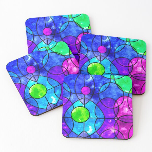 Item preview, Blotchy Stainglass in Vibrant colours. designed and sold by SoshanaC.