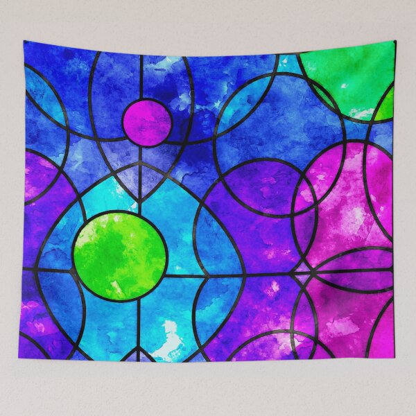 Item preview, Blotchy Stainglass in Vibrant colours. designed and sold by SoshanaC.