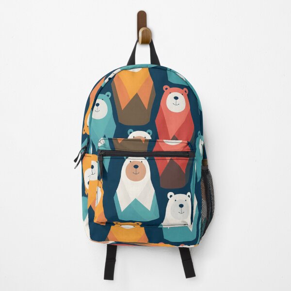 Item preview, Bears Pattern Abstract Geometric Animals designed and sold by LynZorHome.
