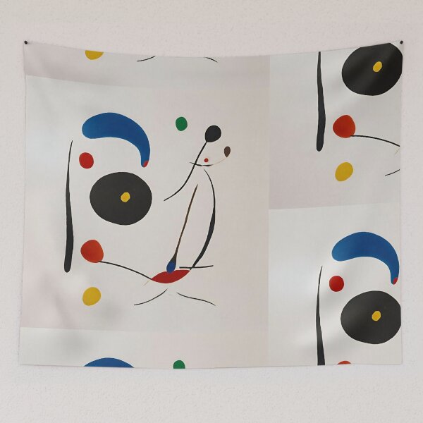 Item preview, Joan Miro Inspried Abstract Half Face  designed and sold by bettypure.