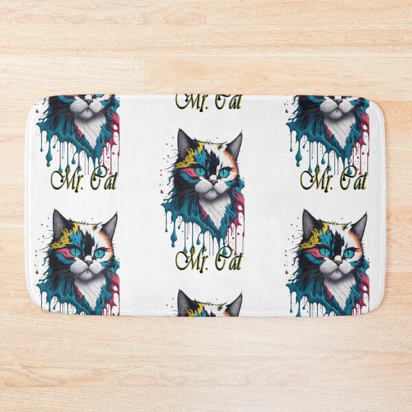 Item preview, Mr. Cat illustrated with many colors for t-shirts designed and sold by albertotv250.