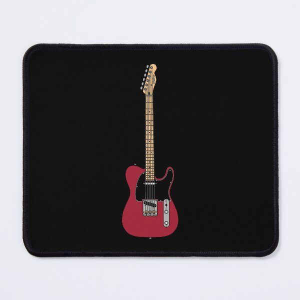 Item preview, Coloured Telecaster (Candy Red) - Black Pickguard and Maple Fretboard designed and sold by halveflower.