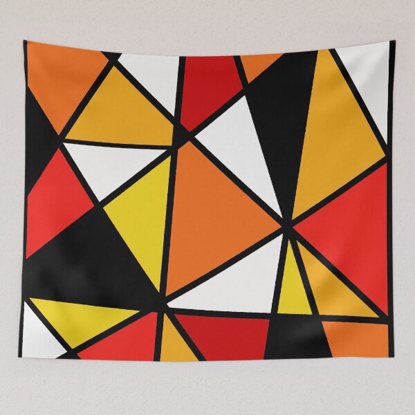 Item preview, Bauhaus Diagonal on Fire designed and sold by SoshanaC.