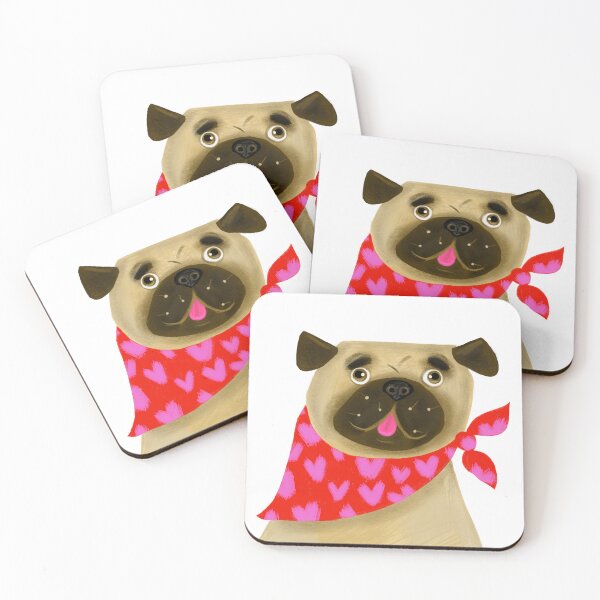 Artikelvorschau, Mops-Hund-Valentinstag entworfen und verkauft von tascha-doodles.
