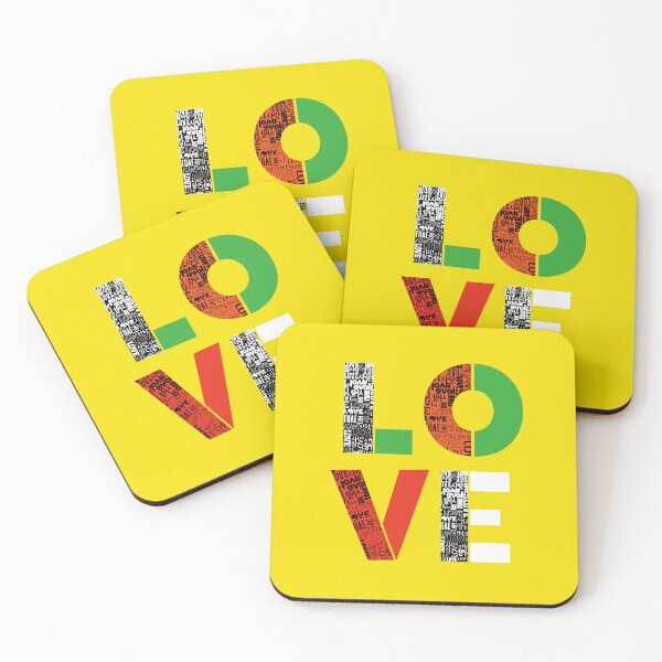 Item preview, LOVE design using Love & Korean letters Sarang. designed and sold by hojeong-art.