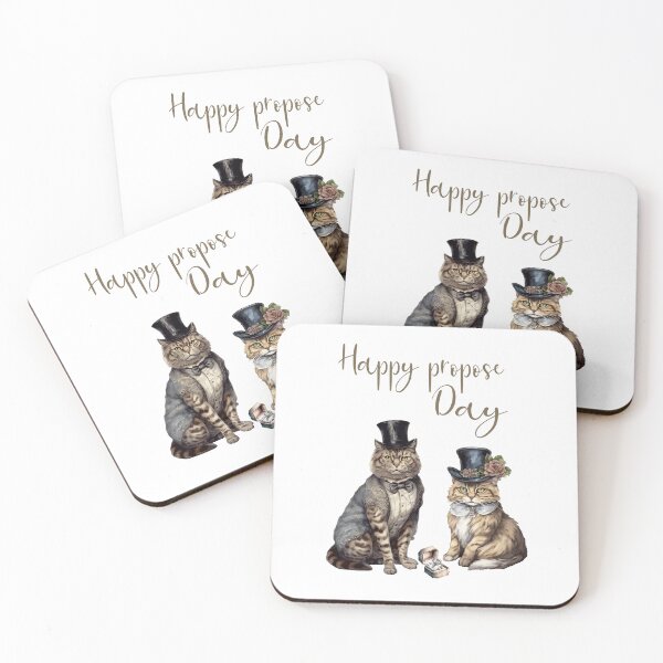 Item preview, Purr-fect Love: Charming Cats on Propose Day designed and sold by Anastasiia Yurevych.
