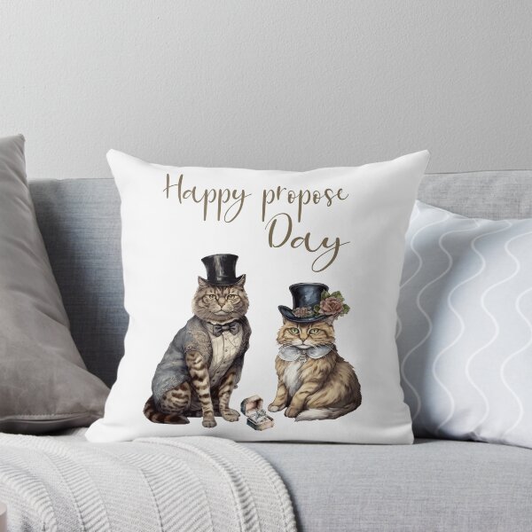 Item preview, Purr-fect Love: Charming Cats on Propose Day designed and sold by Anastasiia Yurevych.