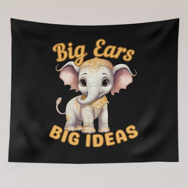 Item preview, Big Ears, Big Ideas. elephant lover designed and sold by ElephantVibes.