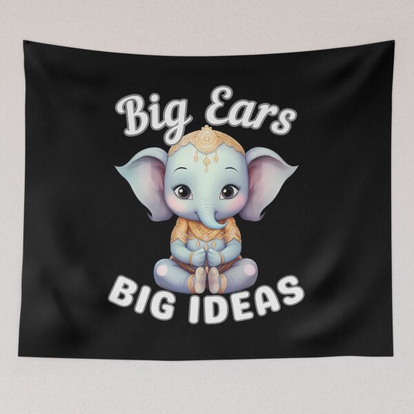 Item preview, Big Ears, Big Ideas. surreal elephant designed and sold by ElephantVibes.
