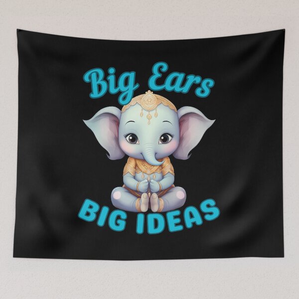 Item preview, Big Ears, Big Ideas. adorable elephant designed and sold by ElephantVibes.