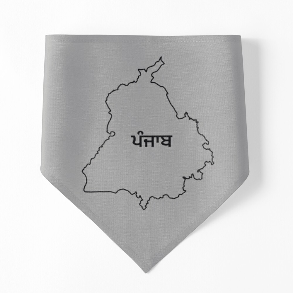 Punjan written in Punjab map shape with Hindi text. Punjab map lettering.  19619314 Vector Art at Vecteezy