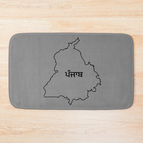 Item preview, ਪੰਜਾਬ/Punjab Map outline designed and sold by PurpleClouds26.