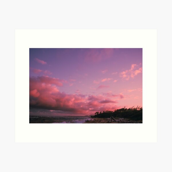 Item preview, Pink Clouds Sunset on the Beach Kauai Hawaii designed and sold by MeganMatsuoka.
