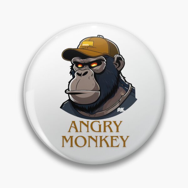 Item preview,  angry monkey, funny, cute, animal, meme, monkeyt, animals, love, retro, vintage, summer, nature, flowers, kawaii, blue, aesthetic, quotes, trendy, happy, yellow, quote designed and sold by albertotv250.