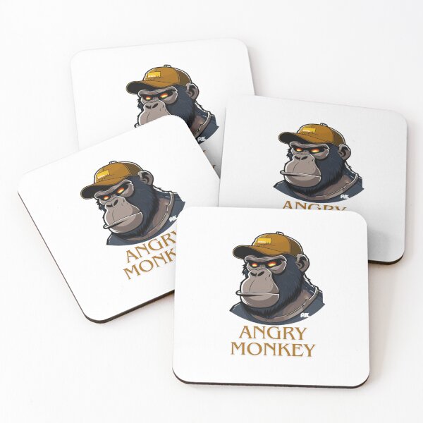 Item preview,  angry monkey, funny, cute, animal, meme, monkeyt, animals, love, retro, vintage, summer, nature, flowers, kawaii, blue, aesthetic, quotes, trendy, happy, yellow, quote designed and sold by albertotv250.