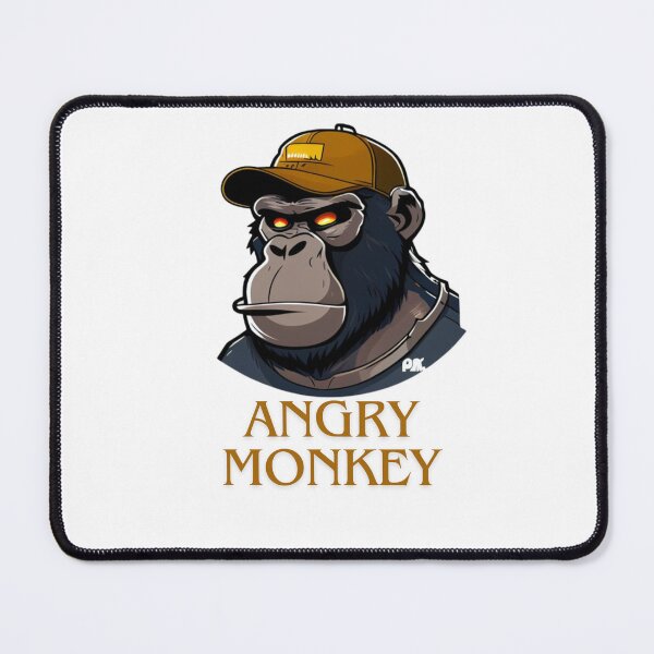 Item preview,  angry monkey, funny, cute, animal, meme, monkeyt, animals, love, retro, vintage, summer, nature, flowers, kawaii, blue, aesthetic, quotes, trendy, happy, yellow, quote designed and sold by albertotv250.