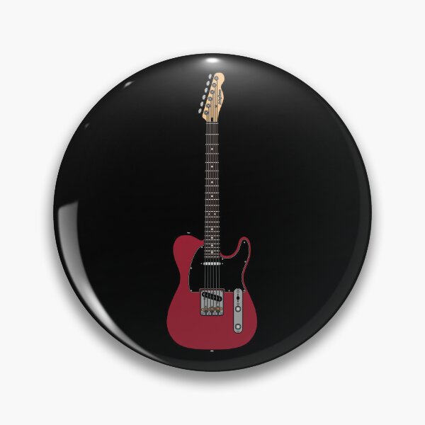 Item preview, Coloured Telecaster (Candy Red) - Black Pickguard and Rosewood Fretboard designed and sold by halveflower.