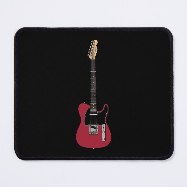 Item preview, Coloured Telecaster (Candy Red) - Black Pickguard and Rosewood Fretboard designed and sold by halveflower.