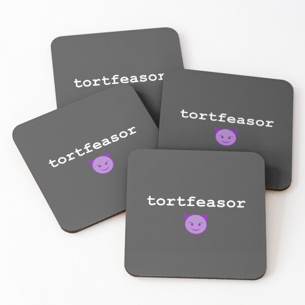 Item preview, Tortfeasor (white font) & evil smiley face emoji designed and sold by patentsAurUs.