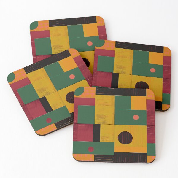 Item preview, Bold Geometric Shapes and Vibrant Colors Art designed and sold by inkArtistryfine.