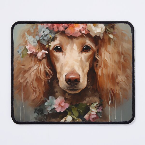 Item preview, Floral Poodle Dog designed and sold by junkydotcom.