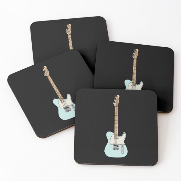 Item preview, Coloured Telecaster (Light Blue) - White Pickguard and Maple Fretboard designed and sold by halveflower.