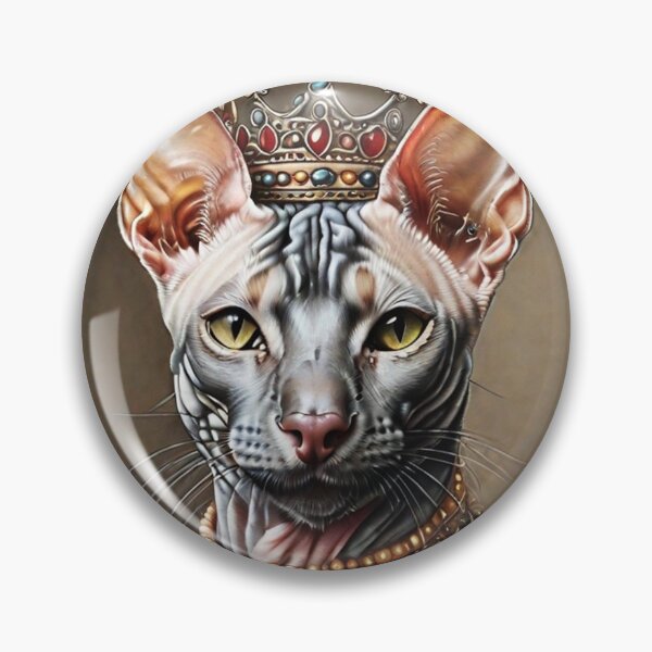 Item preview, Mexican Hairless Cat as Queen; Canadian Sphynx; designed and sold by StickerApe.