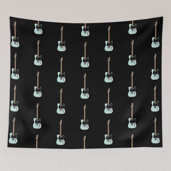 Item preview, Coloured Telecaster (Light Blue) - Black Pickguard and Maple Fretboard designed and sold by halveflower.