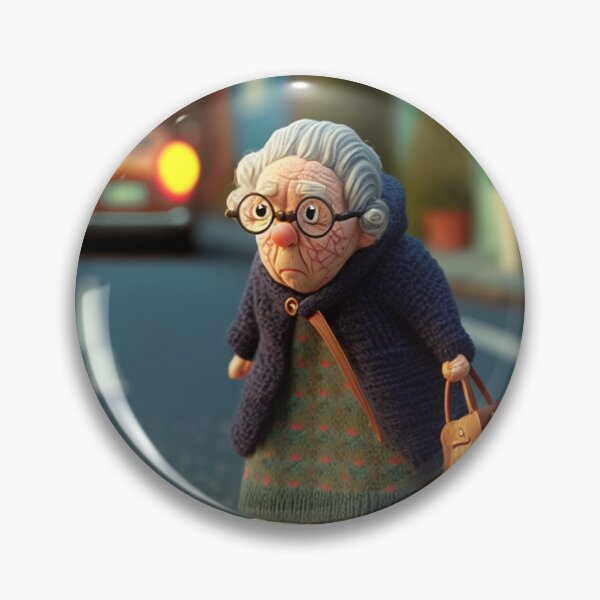 Item preview, Clay old Lady Crossing the Road 3 designed and sold by AstroRisq.