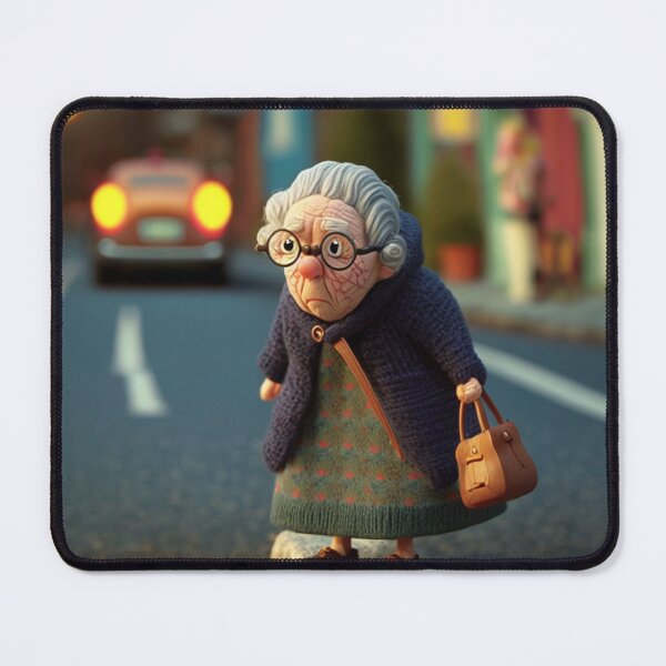 Item preview, Clay old Lady Crossing the Road 3 designed and sold by AstroRisq.