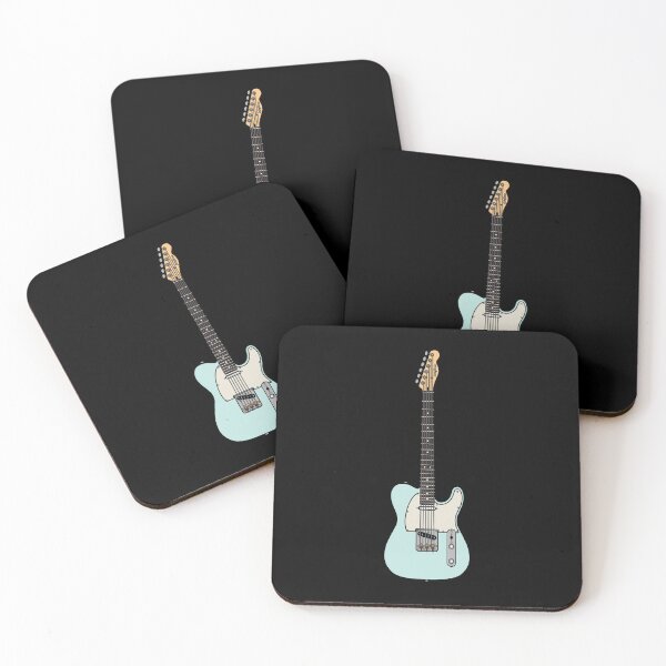 Item preview, Coloured Telecaster (Light Blue) - White Pickguard and Rosewood Fretboard designed and sold by halveflower.