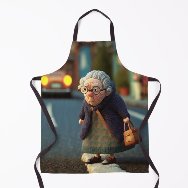 Item preview, Clay old Lady Crossing the Road 3 designed and sold by AstroRisq.