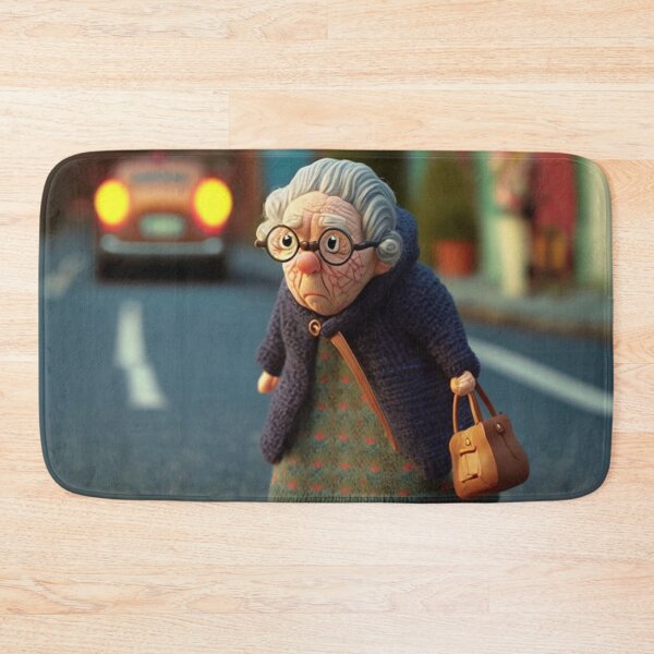 Item preview, Clay old Lady Crossing the Road 3 designed and sold by AstroRisq.