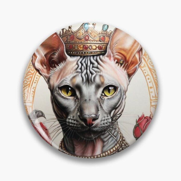 Item preview, Canadian Sphynx as Queen;  designed and sold by StickerApe.