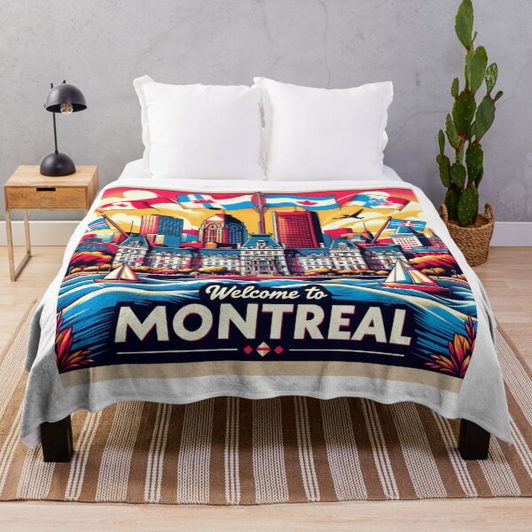 Item preview, Warm Welcome to Montreal: Vintage Cityscape designed and sold by JonathanP514.