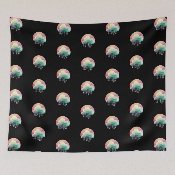 Item preview, Green Cloud of Rain Against the Sun designed and sold by SparkSpiral.