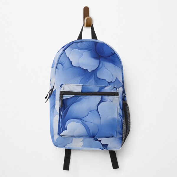 Item preview, Elegant Sapphire Blooms: Airbrushed Floral Artwork designed and sold by inkArtistryfine.