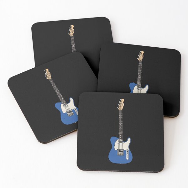 Item preview, Coloured Telecaster (Blue) - White Pickguard and Rosewood Fretboard designed and sold by halveflower.