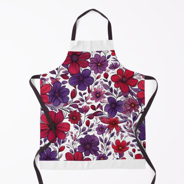 Item preview, Red and Purple Flower Medley designed and sold by tobyheward.