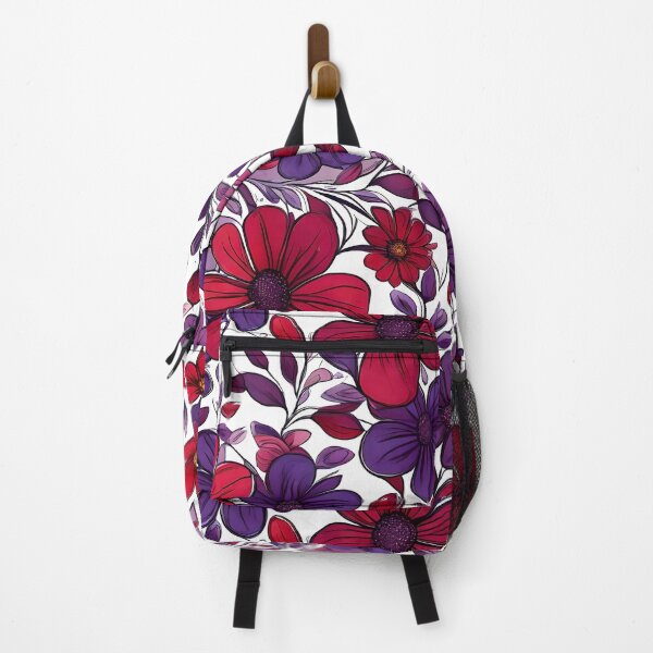 Item preview, Red and Purple Flower Medley designed and sold by tobyheward.