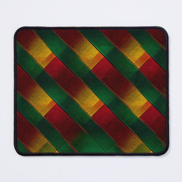 Item preview, Abstract Elegance: Green and Red Checkered Pattern designed and sold by inkArtistryfine.