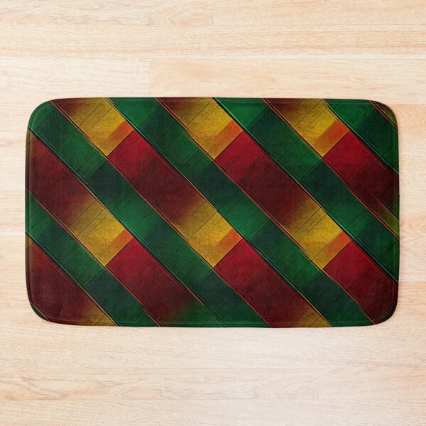 Item preview, Abstract Elegance: Green and Red Checkered Pattern  designed and sold by inkArtistryfine.