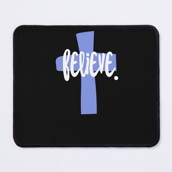 Item preview, Beleive-Blue cross-christian sticker designed and sold by Faithandpattern.
