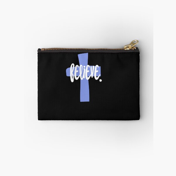 Item preview, Beleive-Blue cross-christian sticker designed and sold by Faithandpattern.
