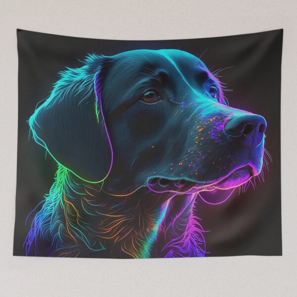 Item preview, Dog Neon Art 3 designed and sold by AstroRisq.