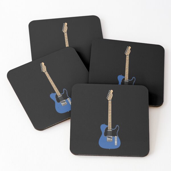 Item preview, Coloured Telecaster (Blue) - Black Pickguard and Maple Fretboard designed and sold by halveflower.